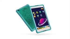 04 TAB4 8inch HD with Kids Bumper Blue Hero Front facing right White
