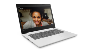 02 Ideapad 320 14inch Hero Front facing right Video chatting Blizzard White