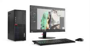 03 THINKCENTRE M715 TW P27H Monitor Hero Front facing right 3D robot