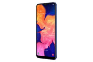 09 Galaxy A10 Blue R Perspective