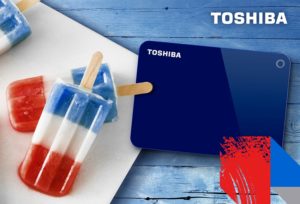 TOSHIBA Press Summer Canvio Advanced blue