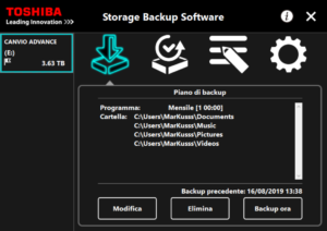 tohiba storage backup storage 13