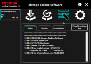 tohiba storage backup storage 15