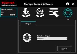 tohiba storage backup storage 16