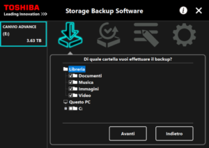 tohiba storage backup storage 6