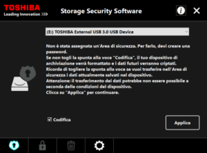 tohiba storage security software 5
