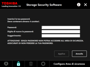 tohiba storage security software 8