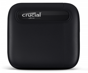 Crucial X6 Portable SSD Flat Front w shadow Image
