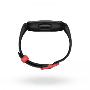 Fitbit Ace 3 Render Profile Core Black Sport Red Blank Shadow