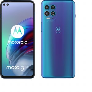 moto g100 Basic Pack Iridescent Ocean FRONT AND BACK