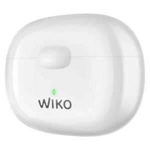 WIKO BUDS IMMERSION WHITE POWER BANK CLOSE 3QUART FRONT