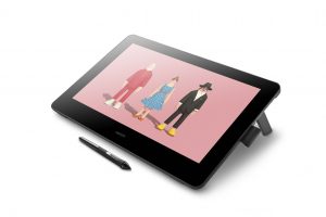 Cintiq Pro 3 4 View right with foldable legs pen below 797