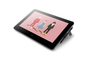 Cintiq Pro 3 4 View right with foldable legs pen in holder 797