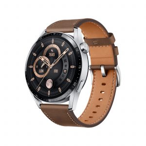 HUAWEI Watch GT3 Brown leather Front Right