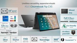 ASUS Chromebook Flip CX5 OnePager