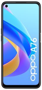 OPPO A76 product images Glowing Black front 2 RGB