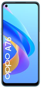 OPPO A76 product images Glowing Blue front 1 RGB