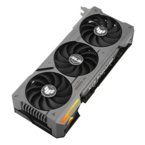Top angled view of the ASUS TUF Gaming GeForce RTX 4070 Ti graphics card