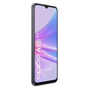 OPPO A78 5G Glowing Black 45FrontLeft
