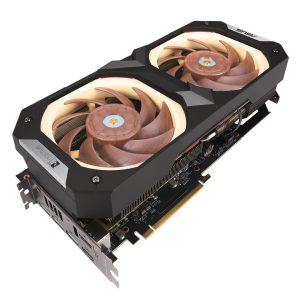 ASUS NOCTUA GeForce RTX 4080 graphics card front angled view