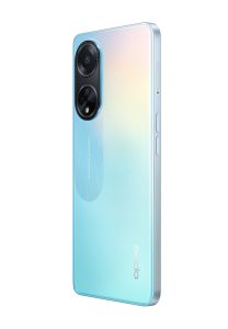 OPPO A98 5G Dreamy Blue Back right 45