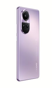 Reno10 Pro Product images Glossy Purple back45left RGB