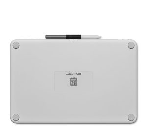 Wacom One 13 Touch Back View With Pen in holder 0042