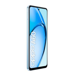 OPPO A60 Ripple Blue Front left 45 conlogo1