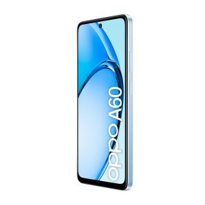 OPPO A60 Ripple Blue Front right 45 conlogo2