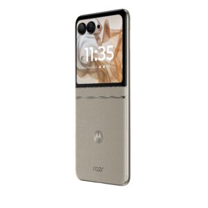 motorola razr 50 razr Beach Sand Beach Sand BackSide Left Open