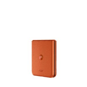 motorola razr 50 razr Spritz Orange BackSide Left Closed