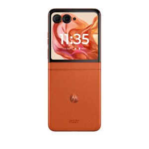 motorola razr 50 razr Spritz Orange BackSide Open