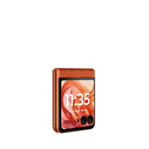 motorola razr 50 razr Spritz Orange Frontside Left Closed