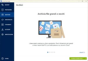 Acronis True Image 15 Archivi 1