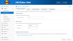 7690 18 2 internet dati di accesso