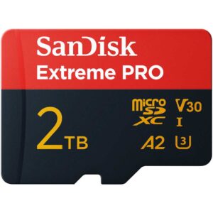 SNDK Extreme PRO mSDXC 2TB Front LR