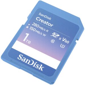 SNDK Creator SDXC UHS II 1TB Angle Right HR