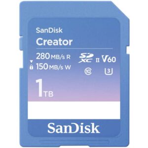 SNDK Creator SDXC UHS II 1TB Front HR