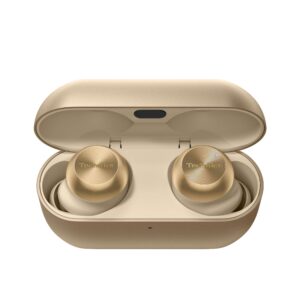 EAH AZ100 Front Earbuds In Case Open N Champagne Gold