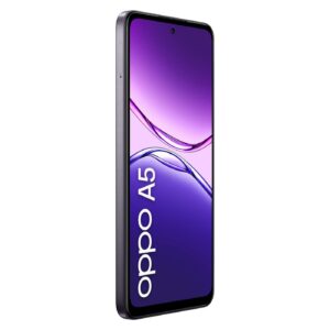 OPPO A5 4G DarkPurple 45FrontLeft Logo 01