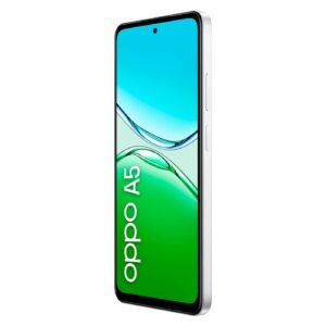 OPPO A5 4G MistWhite 45FrontRight Logo 01