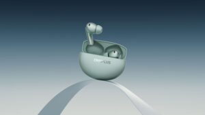 OnePlus Buds 4 Product Still 16x9 Green Paper