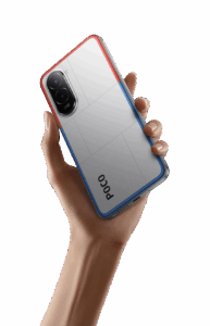 POCO M7 Silver handheld