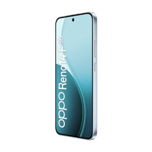 Reno14 F 5G Product images Opal Blue 45frontright