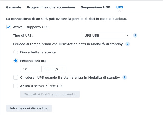 Recensione UPS Eaton 3P Ellipse 900 USB DIN 18 ups collegamento nas