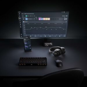 Black arctis nova elite real time audio control
