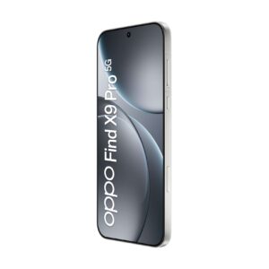 OPPO presenta la nuova Find X9 Series 34 Find X9 Pro 5G Product images Silk White front45right