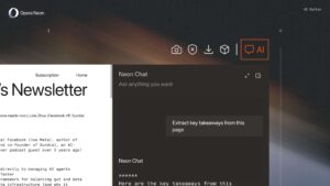 Opera Neon AI Button