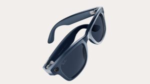 Ray Ban Meta Wayfarer Gen 2 Shiny Cosmic Blue Transitions® Sapphire Lenses