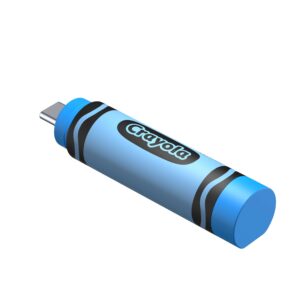 SNDK Crayola USB Cerulean Blue QRTR Back Uncapped HR